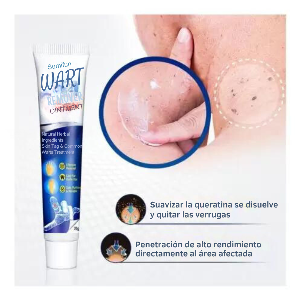 Crema para eliminar las verrugas