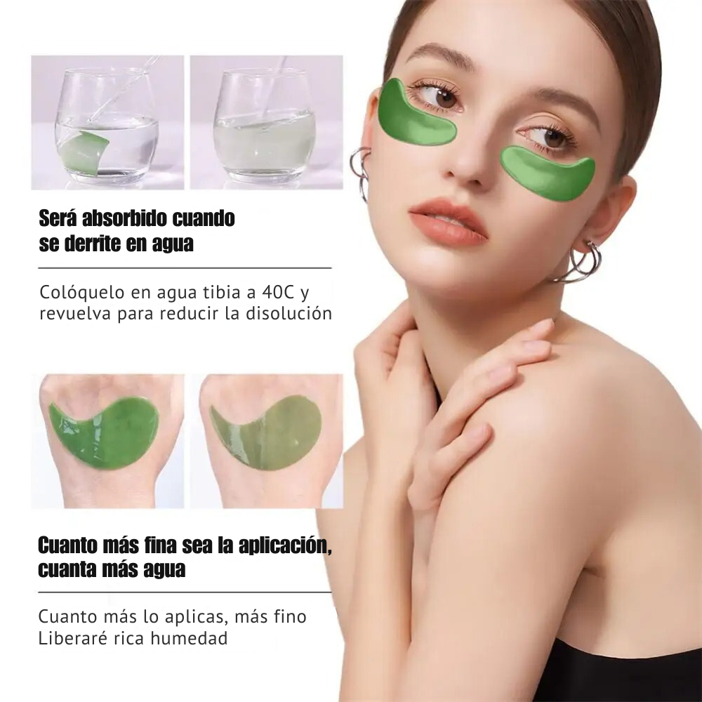 Parche verde para las ojeras